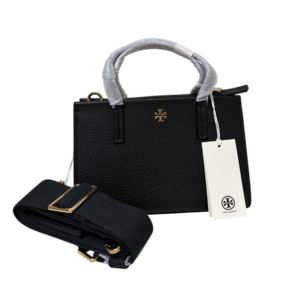 Tory Burch Black Crossbody Bag with Gold Accents - Picture 1 of 6